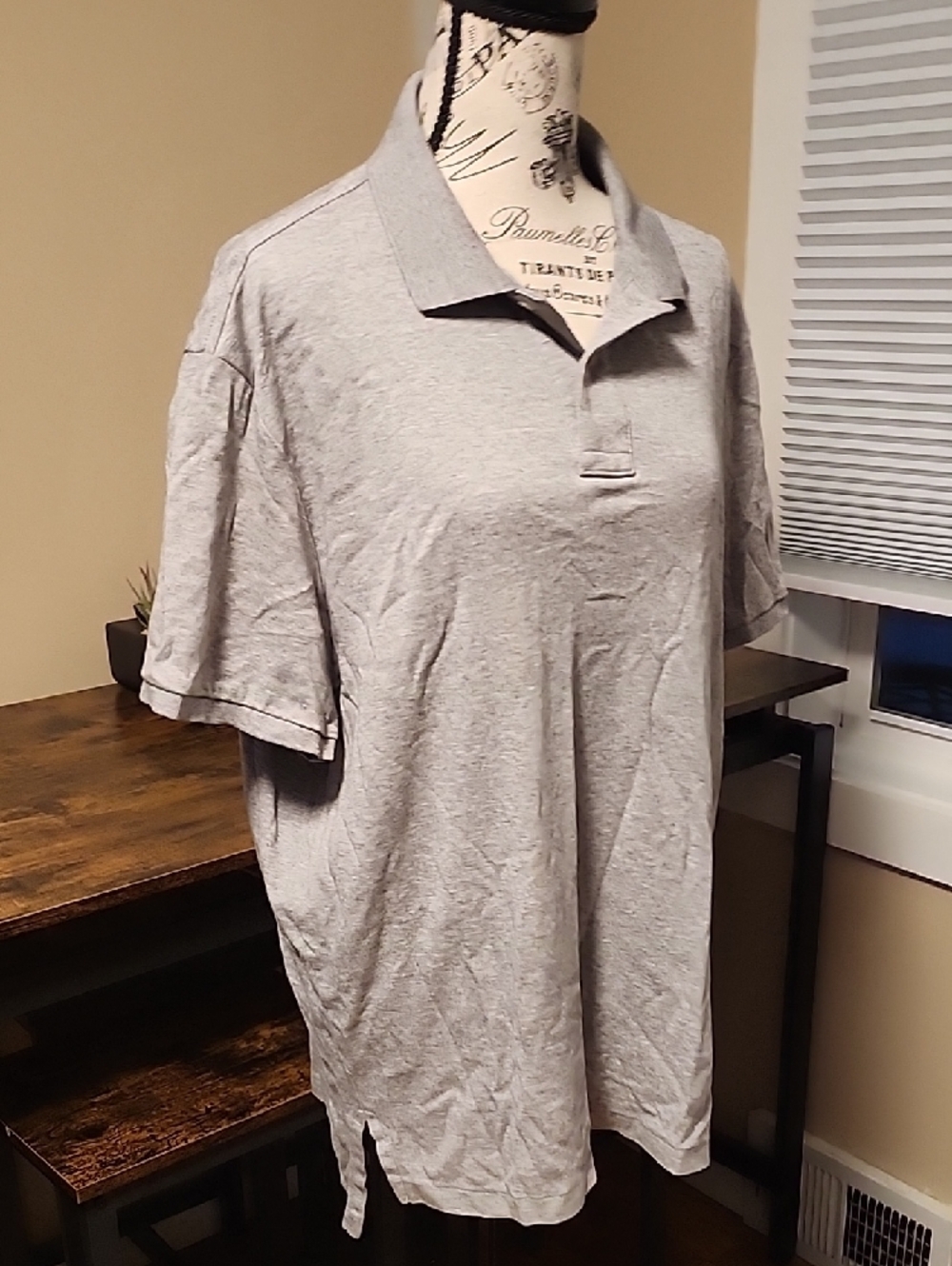 Ralph Lauren Men’s Heather Gray Polo Shirt with Embroidered Pony - Picture 7 of 7